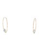 Earrings 14K 1.74ctw Topaz Hoop Earrings