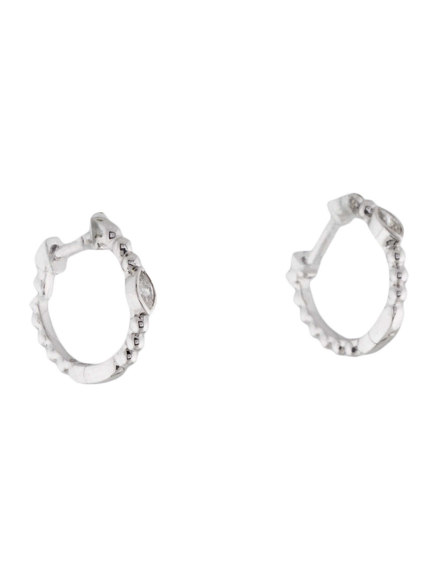 Earrings 14K Diamond Huggie