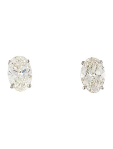 Earrings Stud 14K 3.96ctw Lab-Grown Diamond