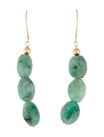 Earrings Drop 14K Beryl Earring