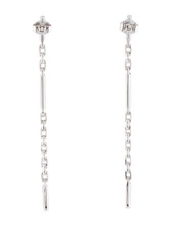 Earrings 14K Diamond Chain Drop Earrings