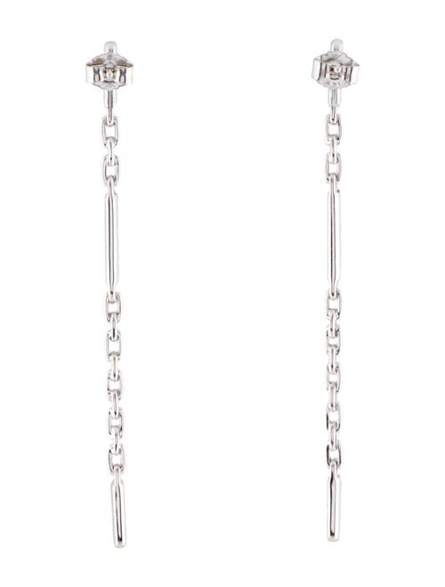 Earrings 14K Diamond Chain Drop Earrings