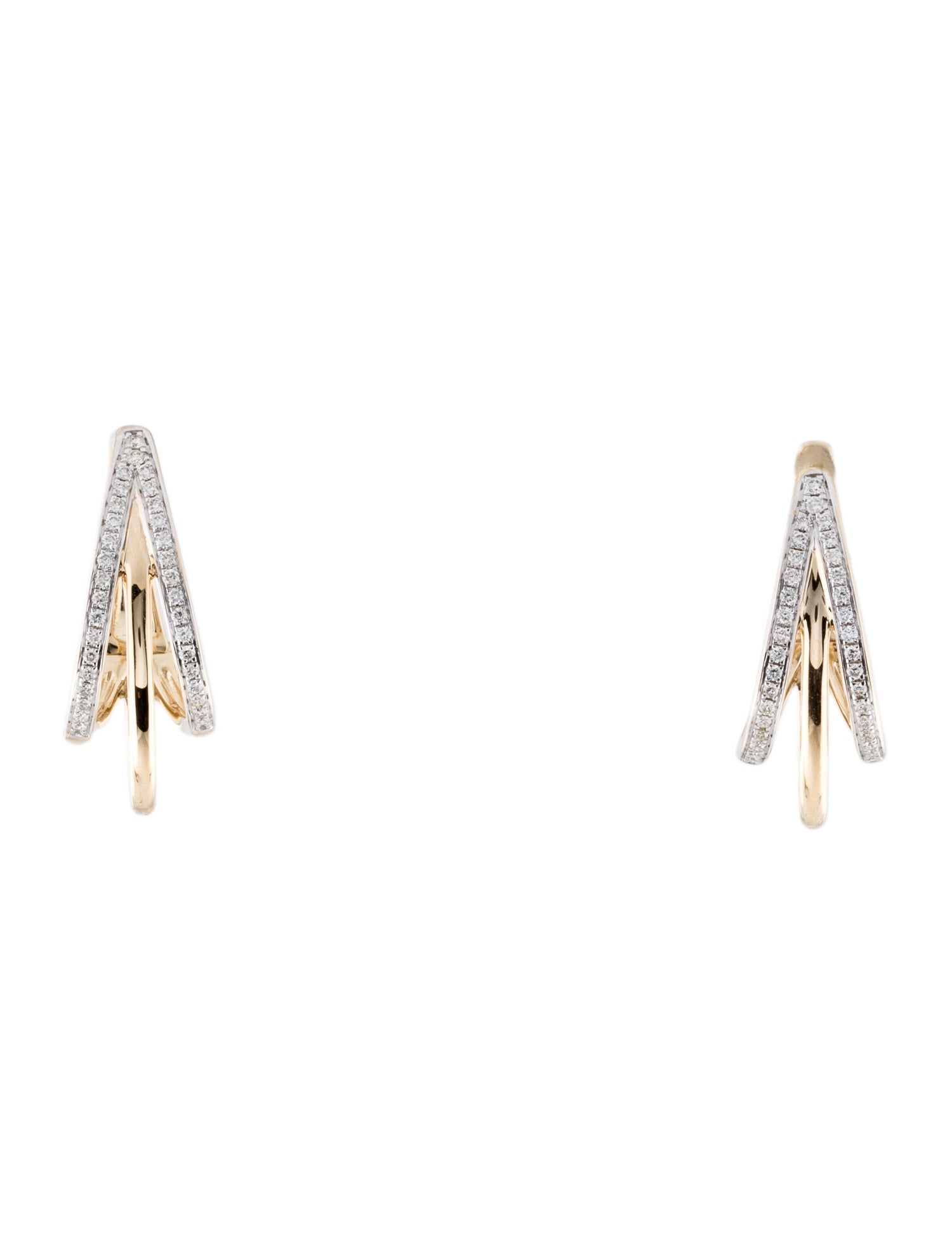 Earrings 14K Diamond Huggies