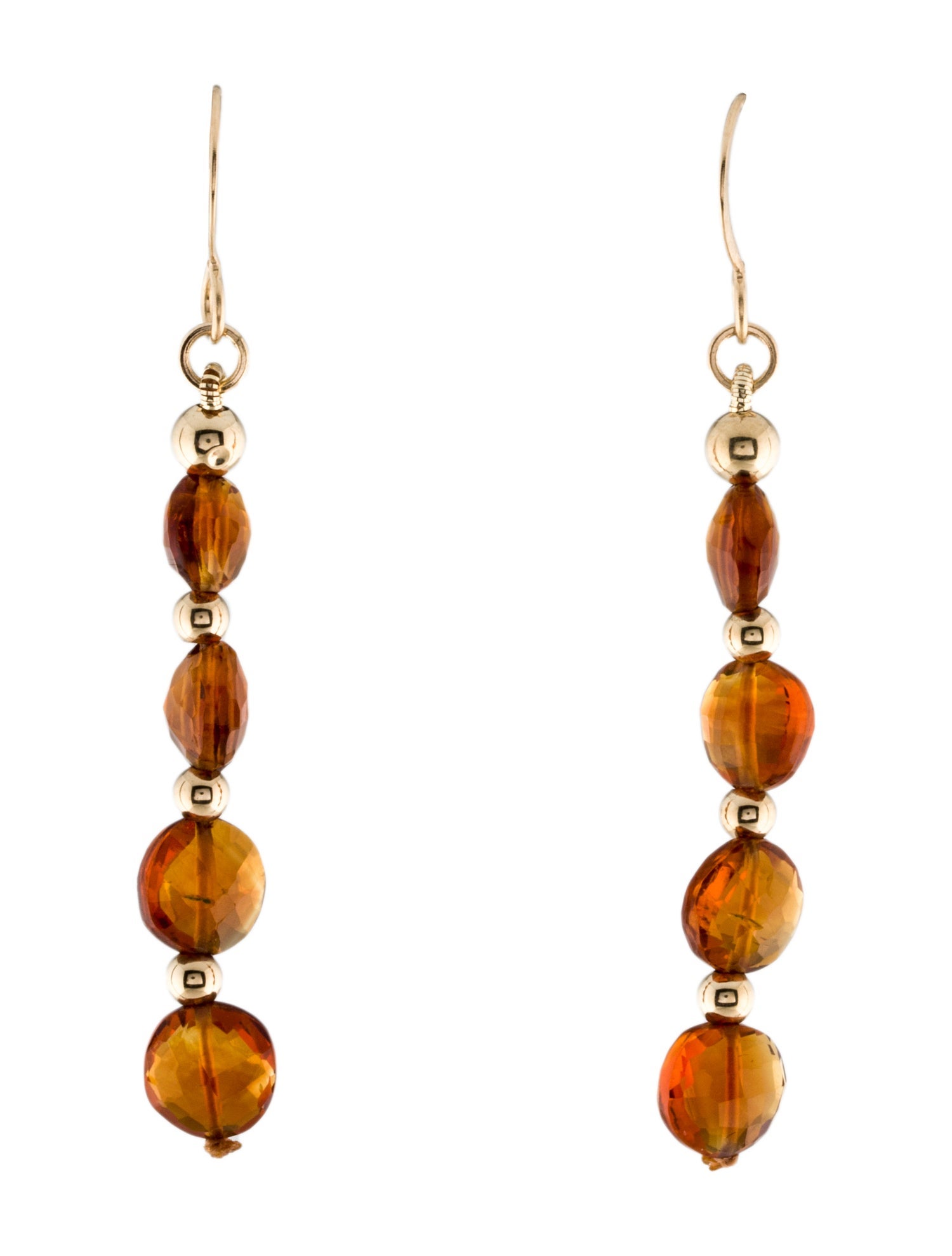 Earrings 14K Citrine Drop Earrings