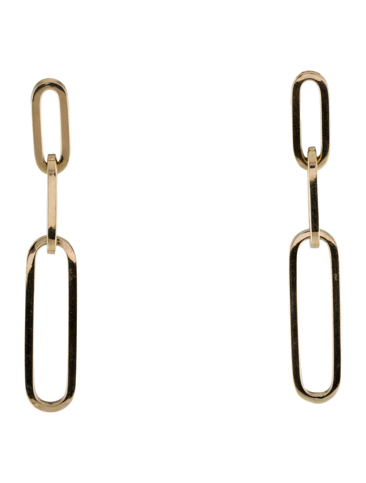 Earrings 14K Paperclip Drop Earrings