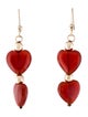 Earrings 14K Carnelian Drop Earrings