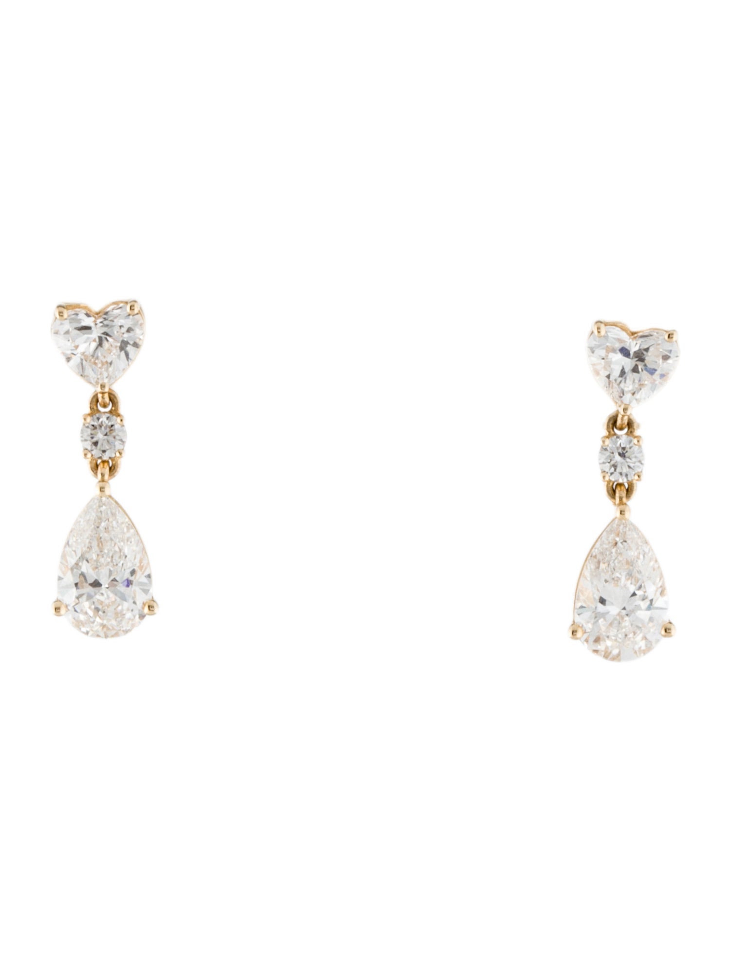 Earrings 14K 1.74ctw Lab-Grown Diamond Drop Earrings