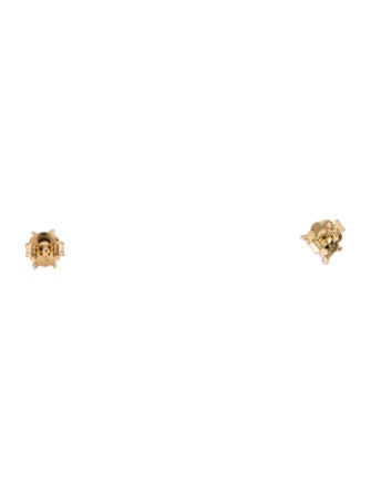 Earrings 14K Emerald Stud
