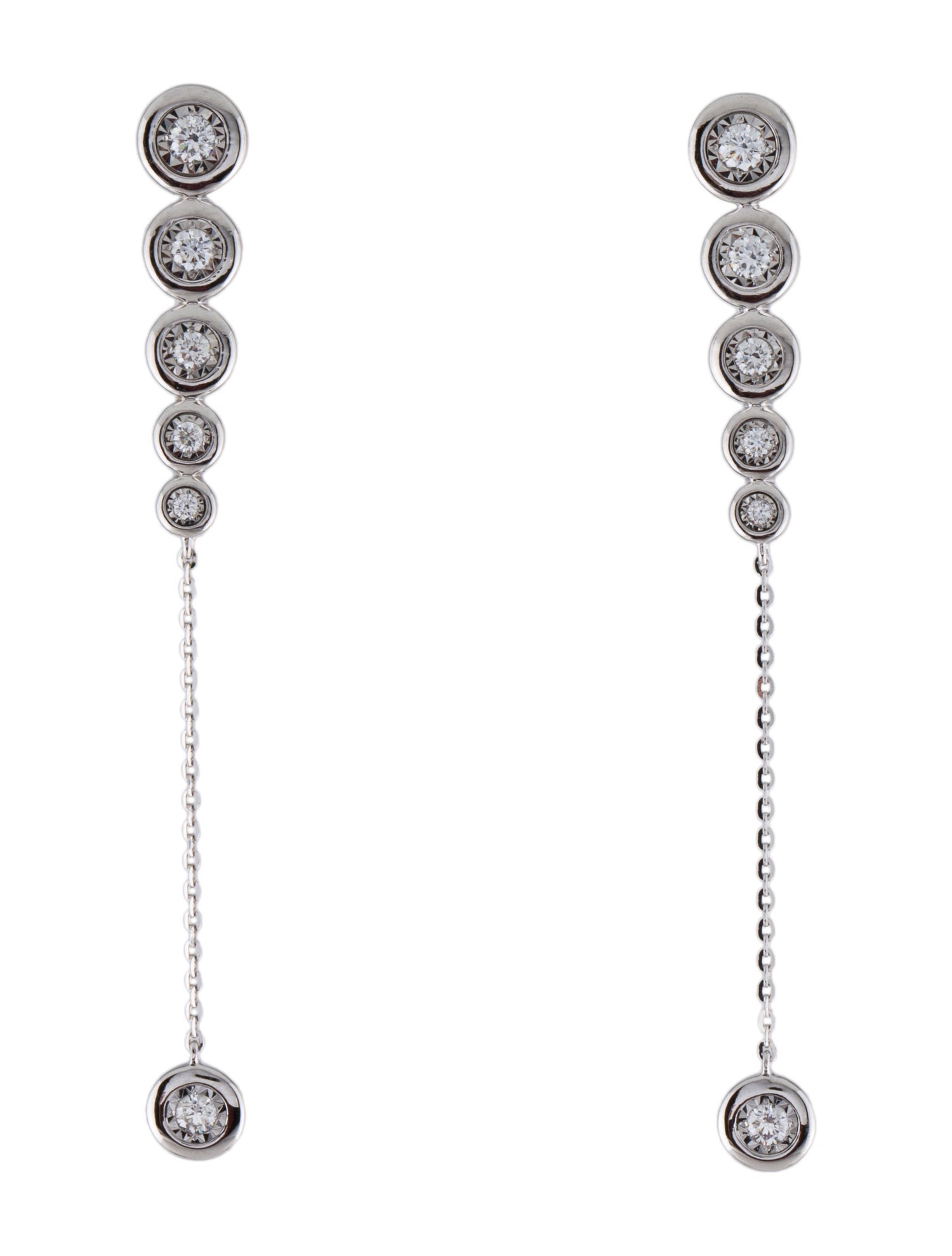 Earrings 14K Diamond Drop Earrings