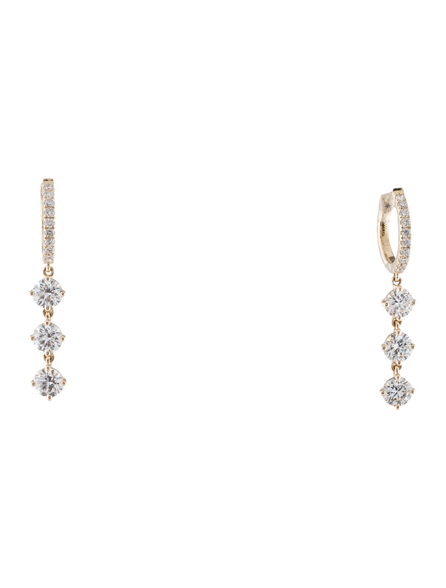 Earrings 14K 2.09ctw Lab-Grown Diamond Drop Earrings