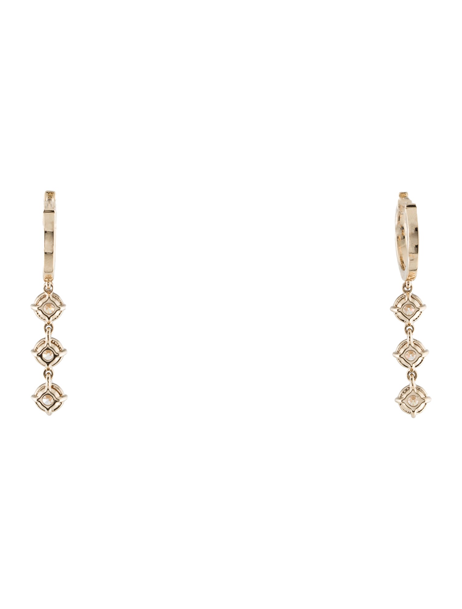 Earrings 14K 2.09ctw Lab-Grown Diamond Drop Earrings