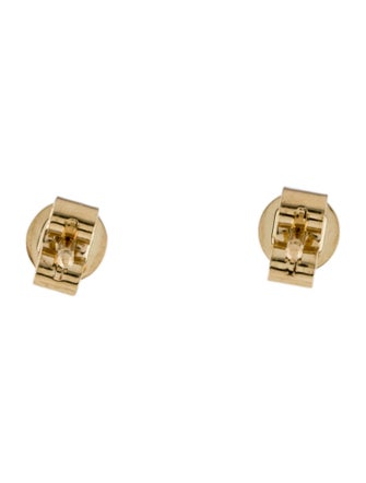 Earrings 14K Diamond Bezel Set Stud