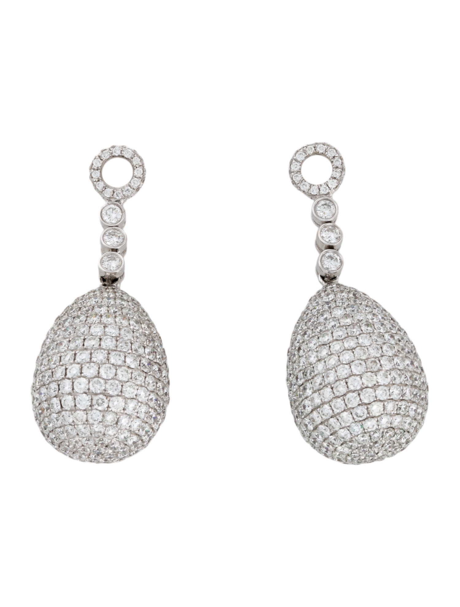 Earrings 18K 3.18ctw Diamond Drop Earrings