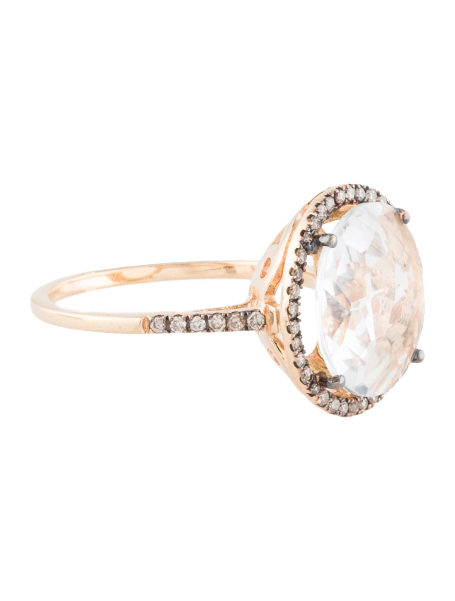 Earrings 18K Topaz & Diamond Cocktail Ring