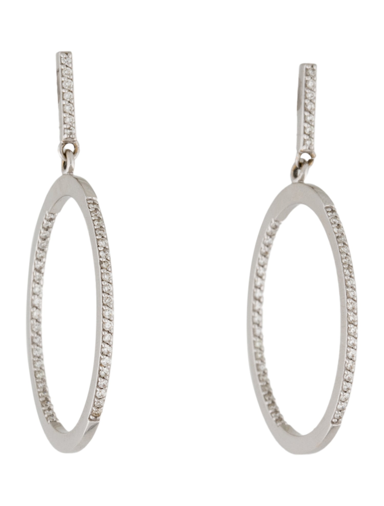 Earrings 18K Diamond Inside-Out Drop Earrings