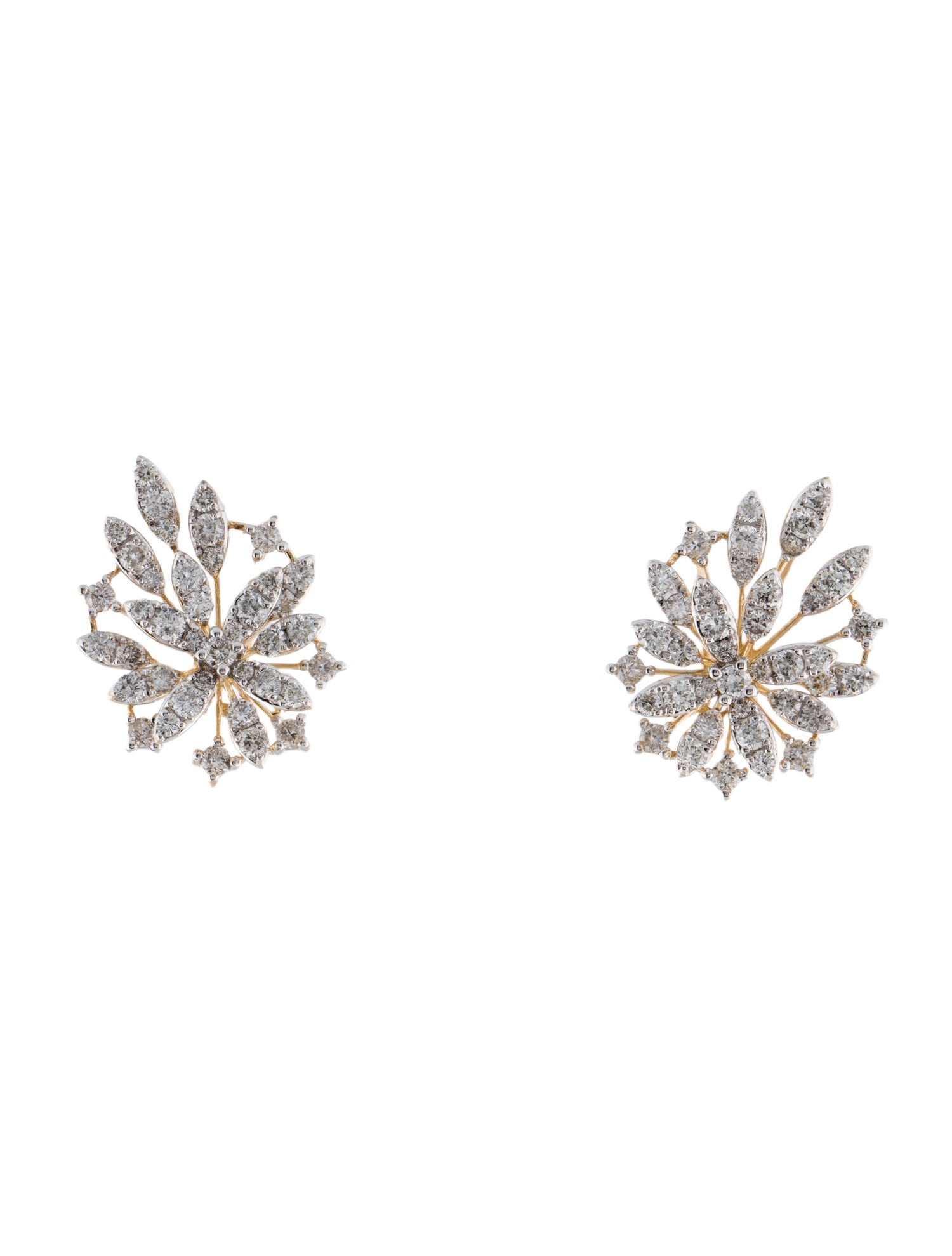 Earrings 14K 1.84ctw Diamond Earclip Earrings