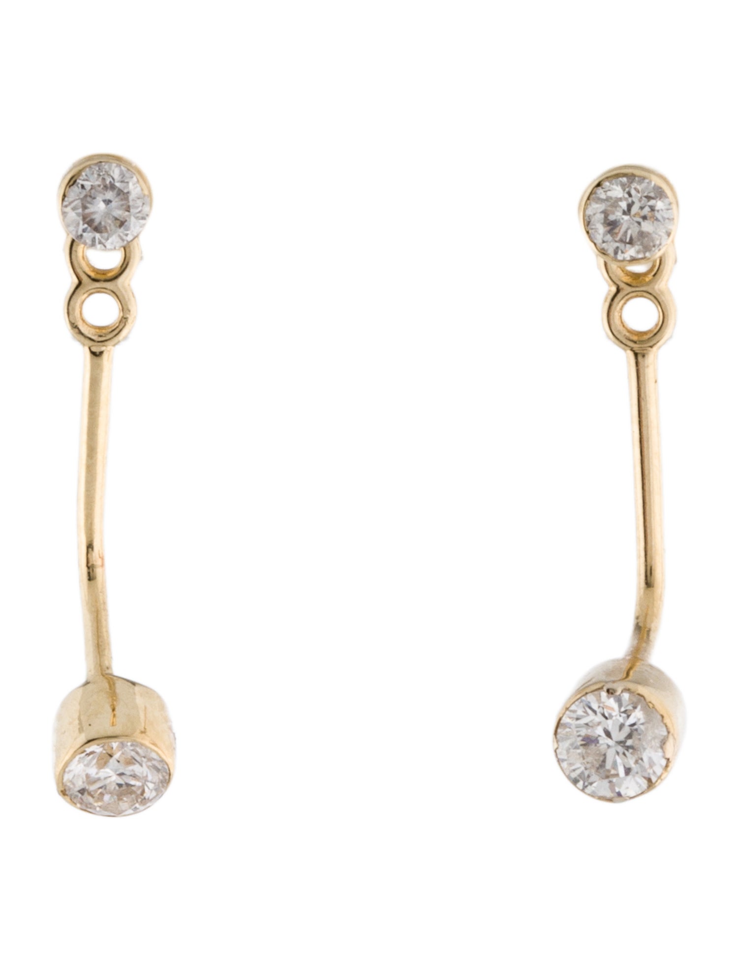 Earrings 14K Diamond Enhancer Drop