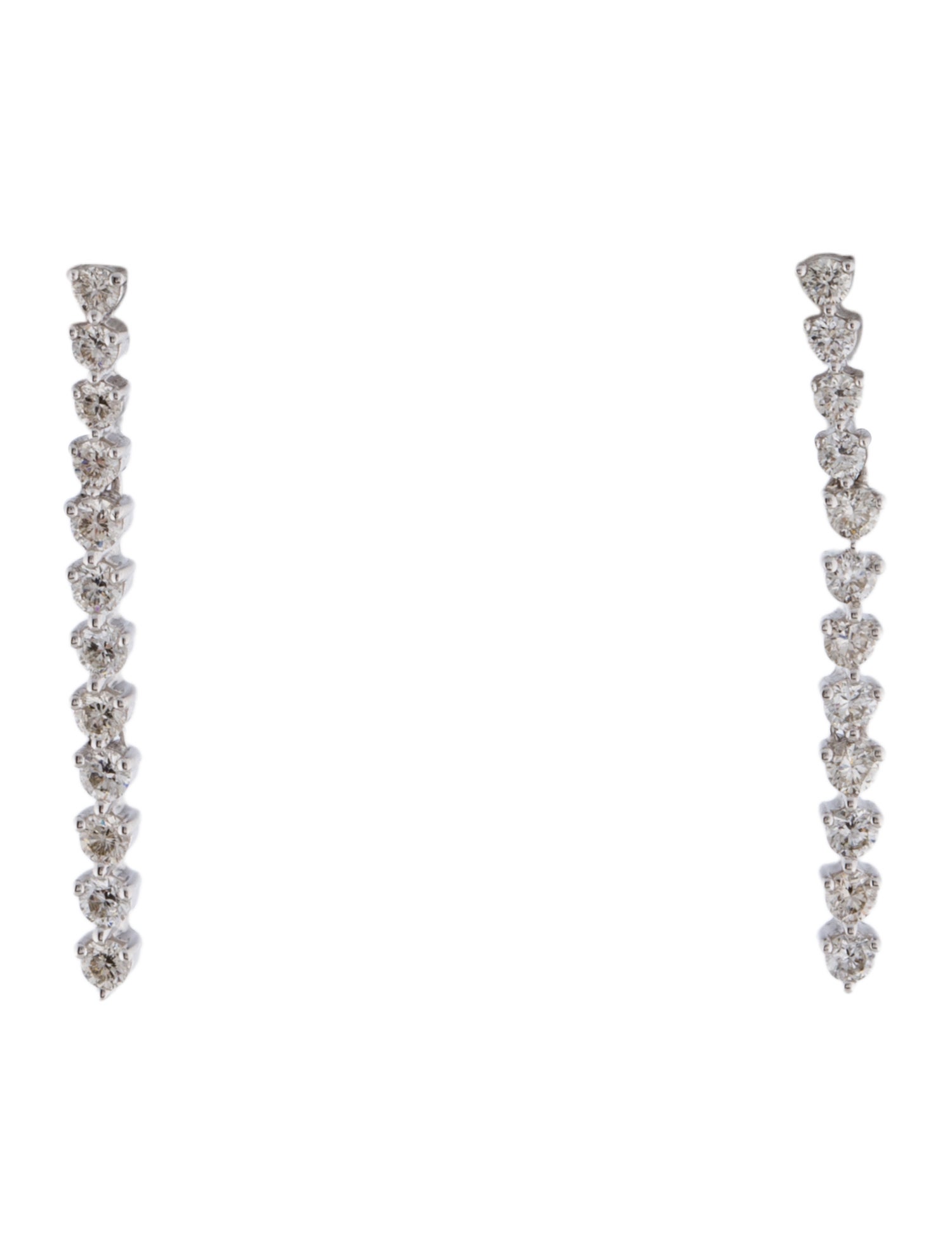 Earrings 14K Diamond Drop Earrings