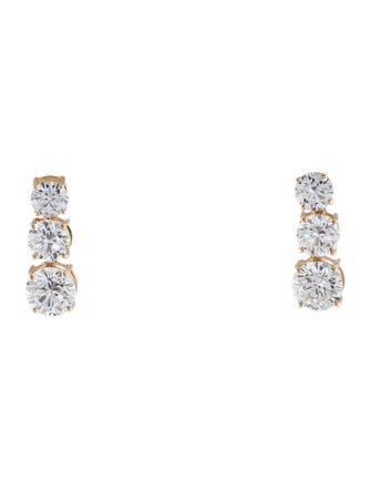 Earrings 14K 3.51ctw Lab-Grown Diamond Drop Earrings