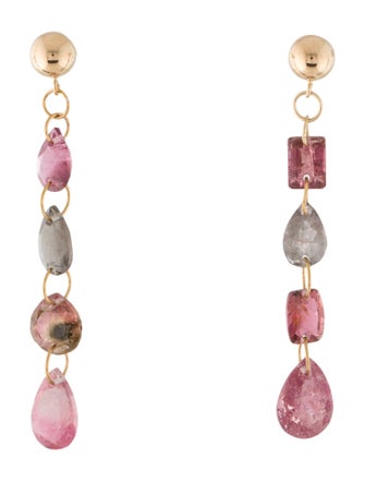 Earrings 14K Tourmaline Drop Earrings