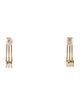 Earrings 14K J-Hoop Drop Earrings