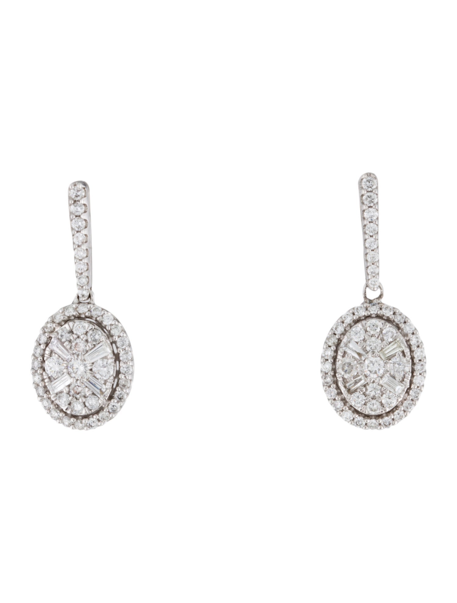 Earrings 14K 1.00ctw Diamond Drop Earrings