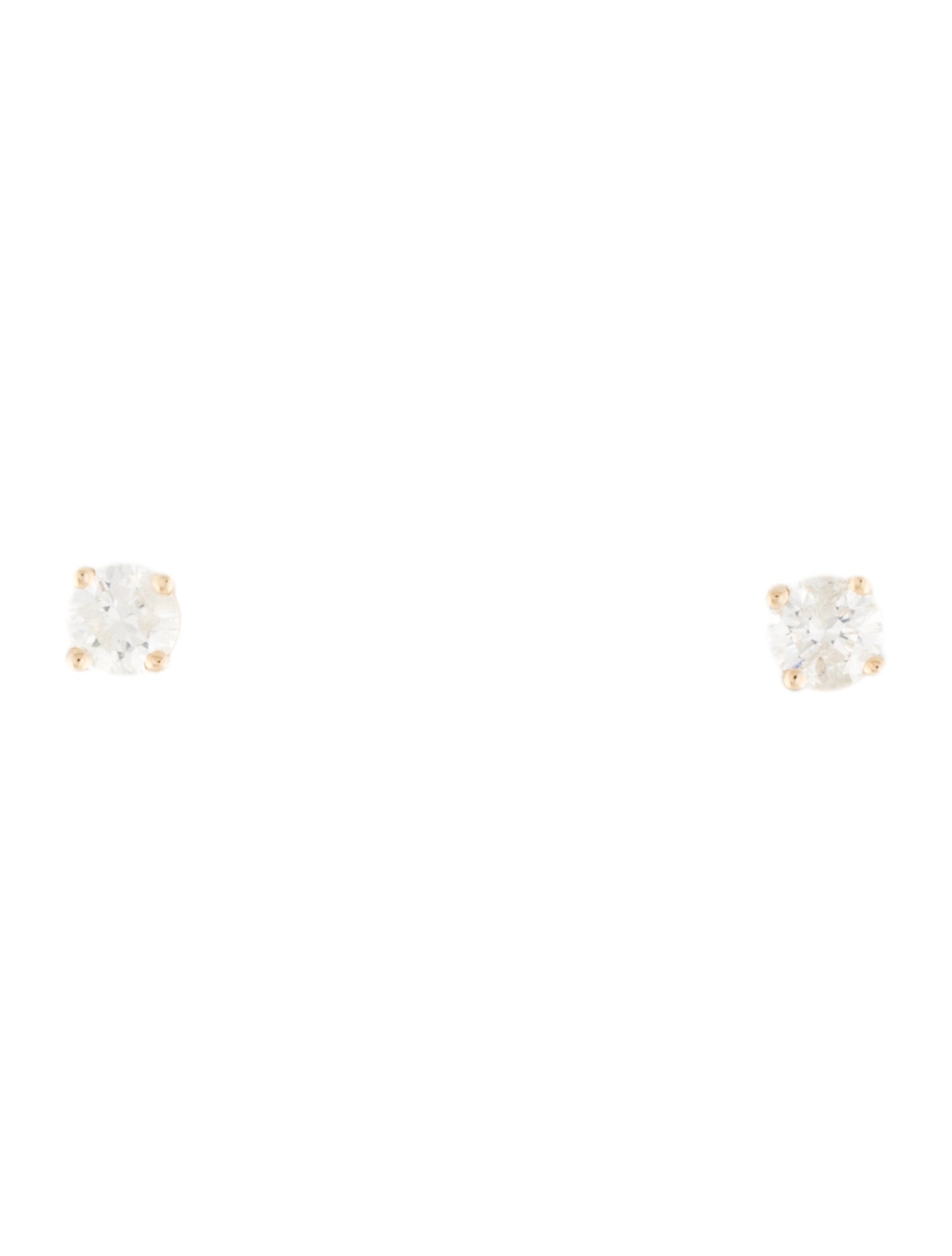 Earrings 14K Diamond Solitaire Stud