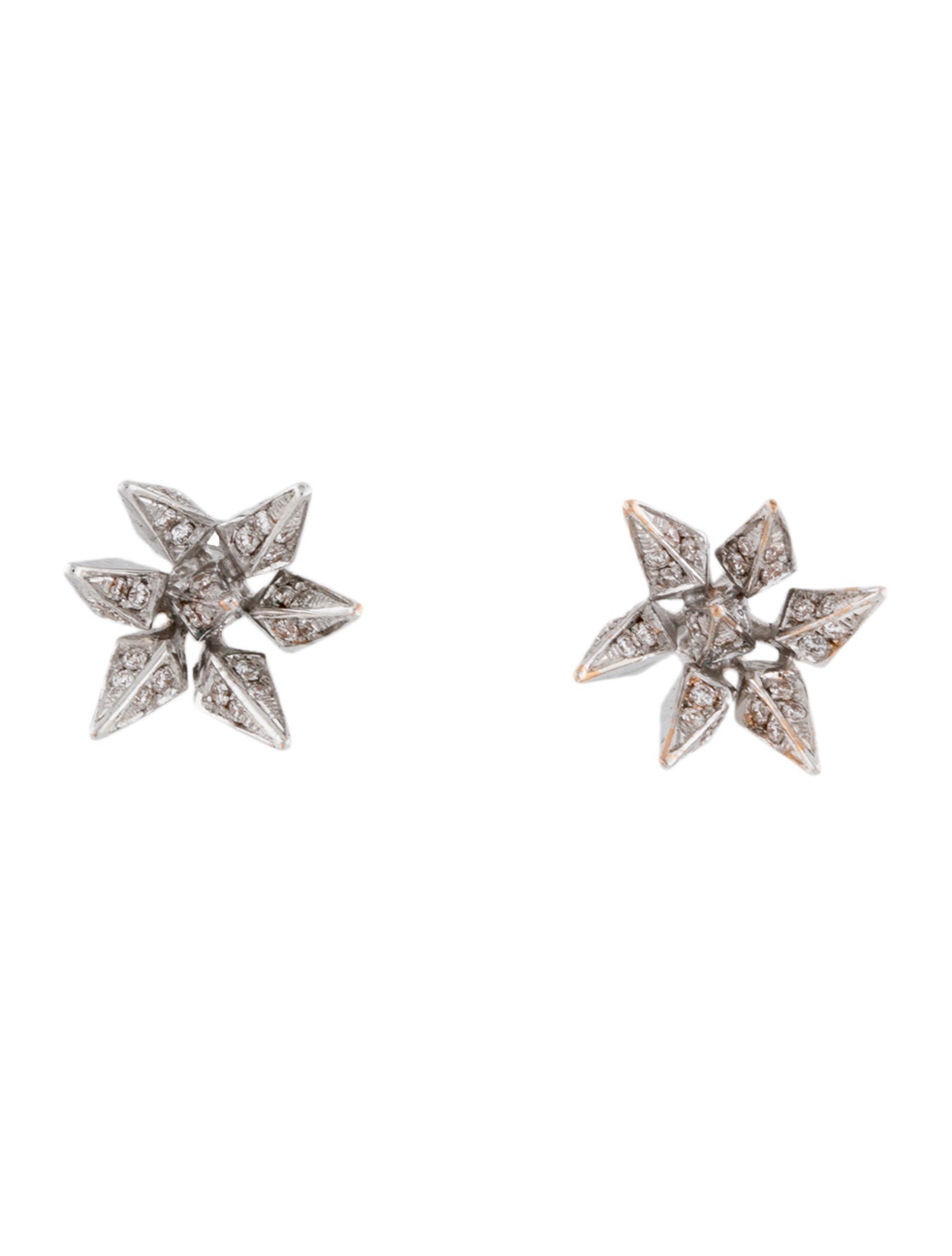 Earrings 18K Diamond Multi-Spike Earrings