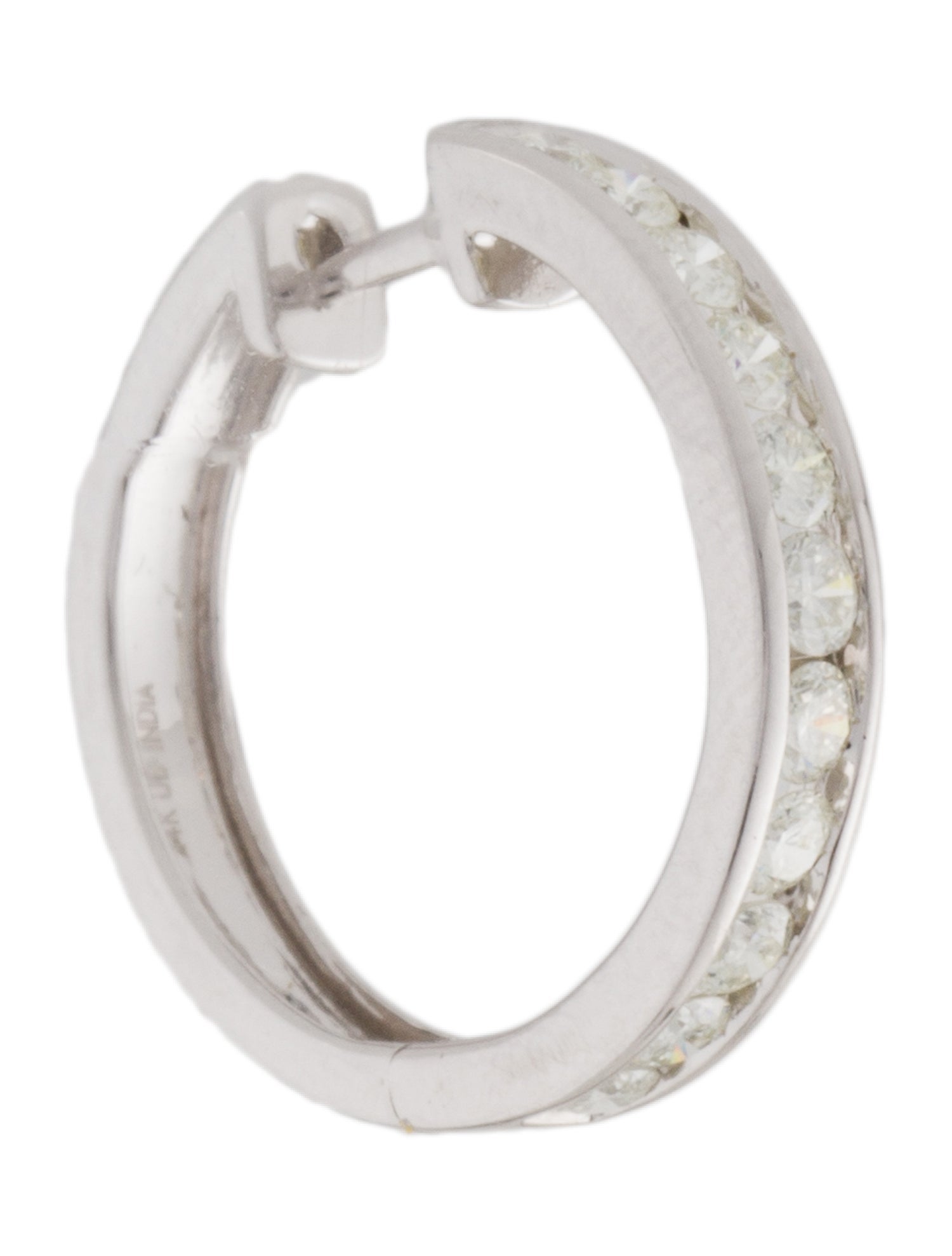 Earrings 14K 1.10ctw Diamond Hoop Earring