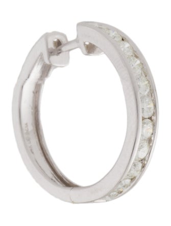 Earrings 14K 1.10ctw Diamond Hoop Earring