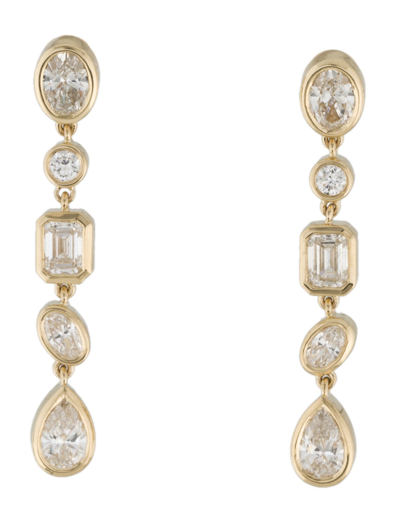 Earrings 14K 3.23ctw Lab-Grown Diamond Drop
