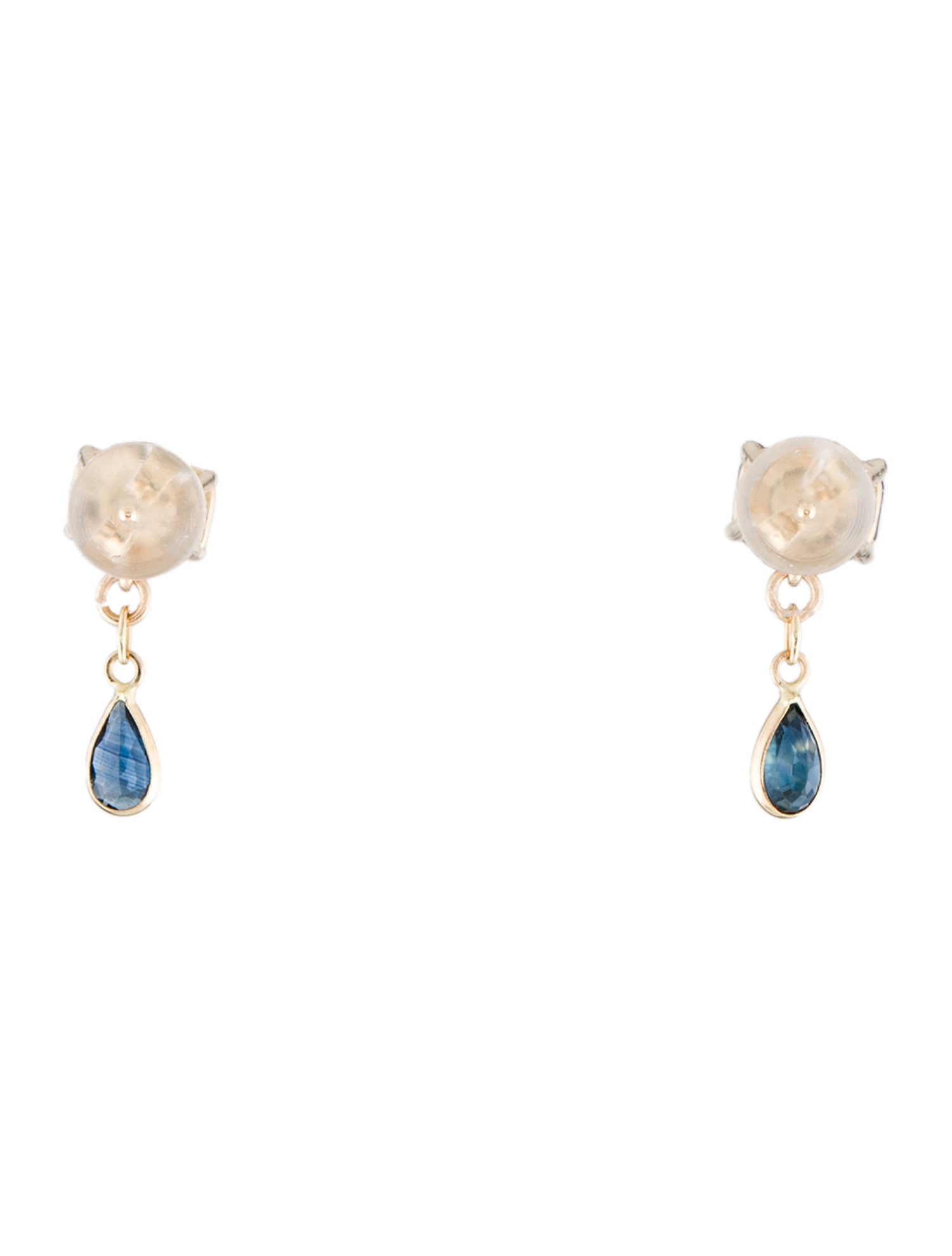 Earrings 14K 1.42ctw Sapphire Drop Earrings