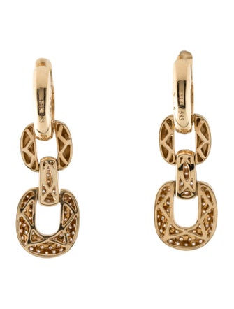Earrings 14K 1.19ctw Diamond Link Drop Earrings