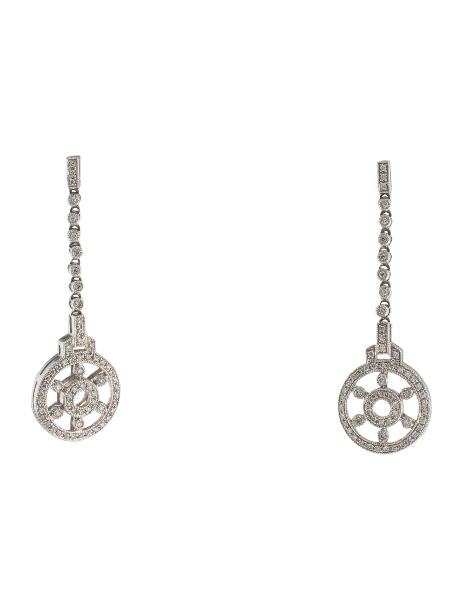 Earrings 18K Diamond Drop Earrings