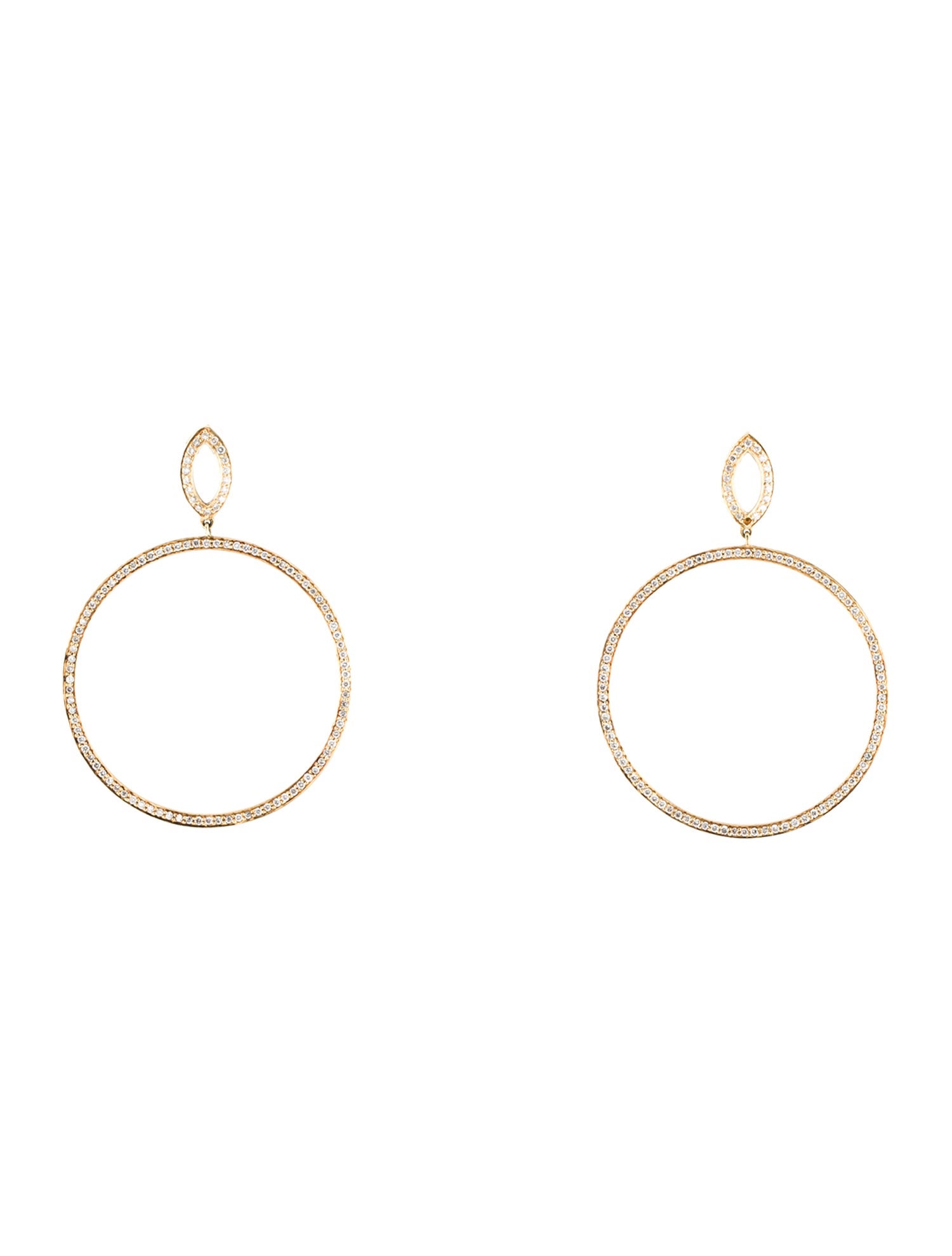 Earrings 18K 1.08ctw Diamond Drop Earrings