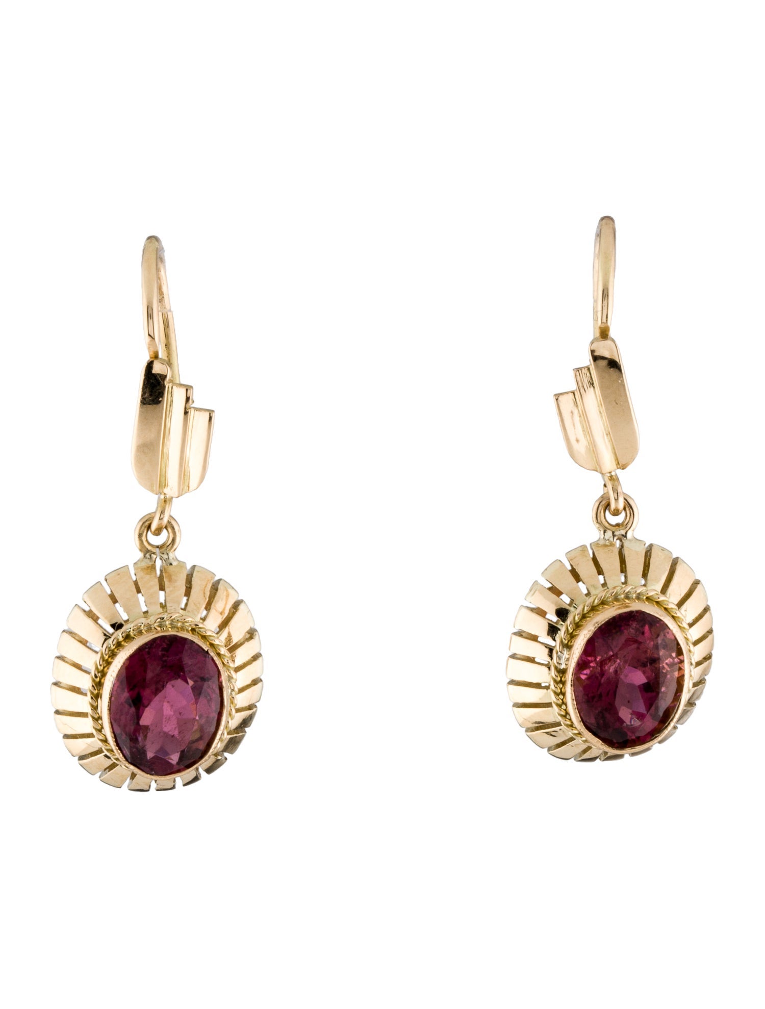 Earrings 18K 4.02ctw Tourmaline Drop Earrings