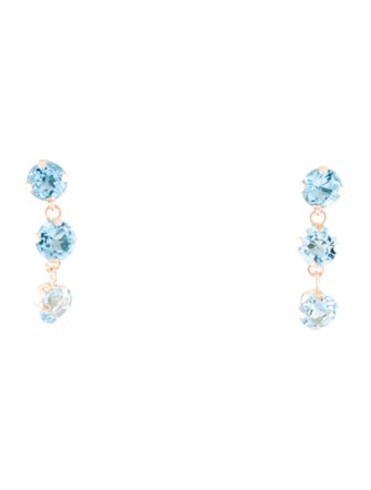 Earrings 14K Topaz Drop Earrings