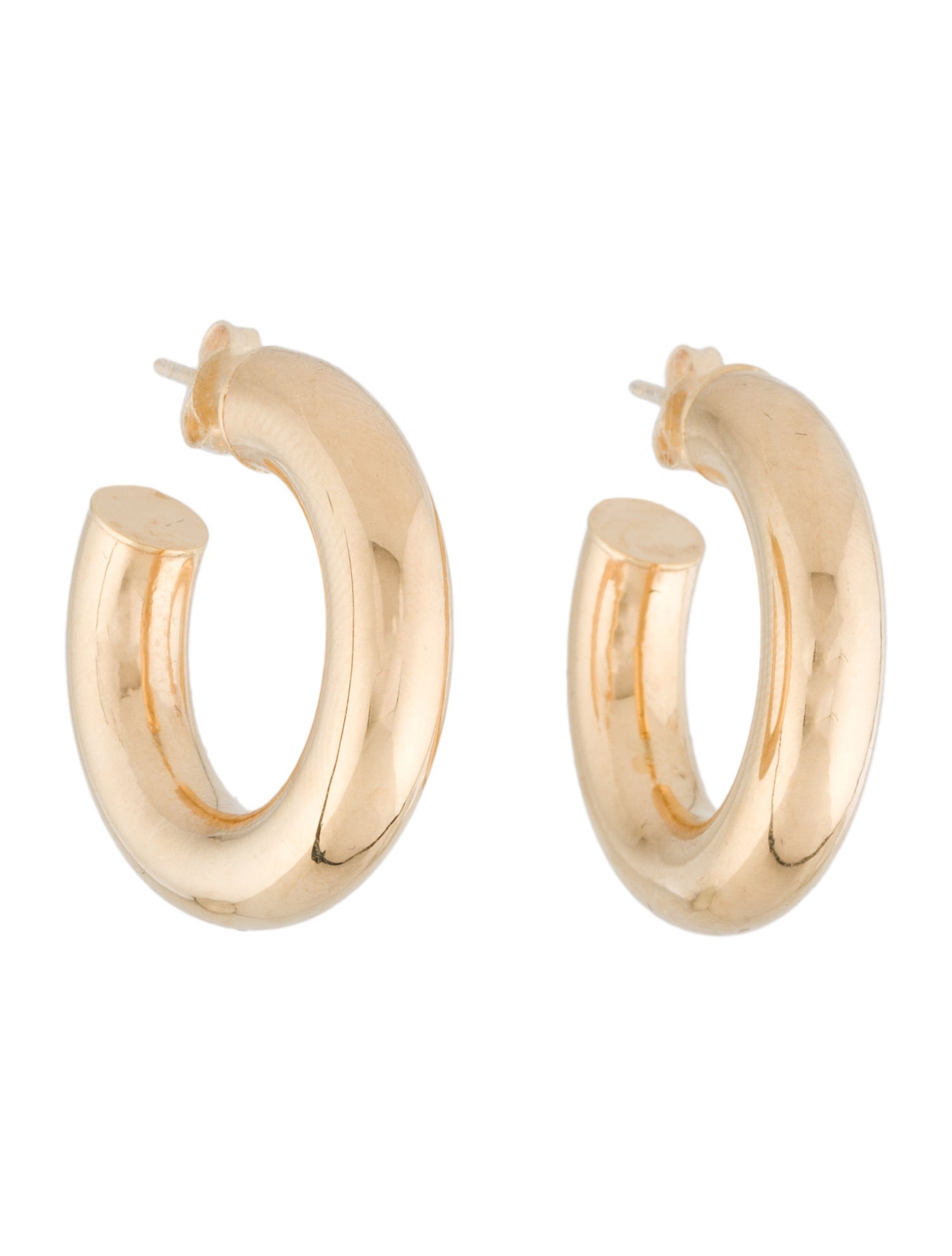 Earrings 14K Hollow Hoop Earrings