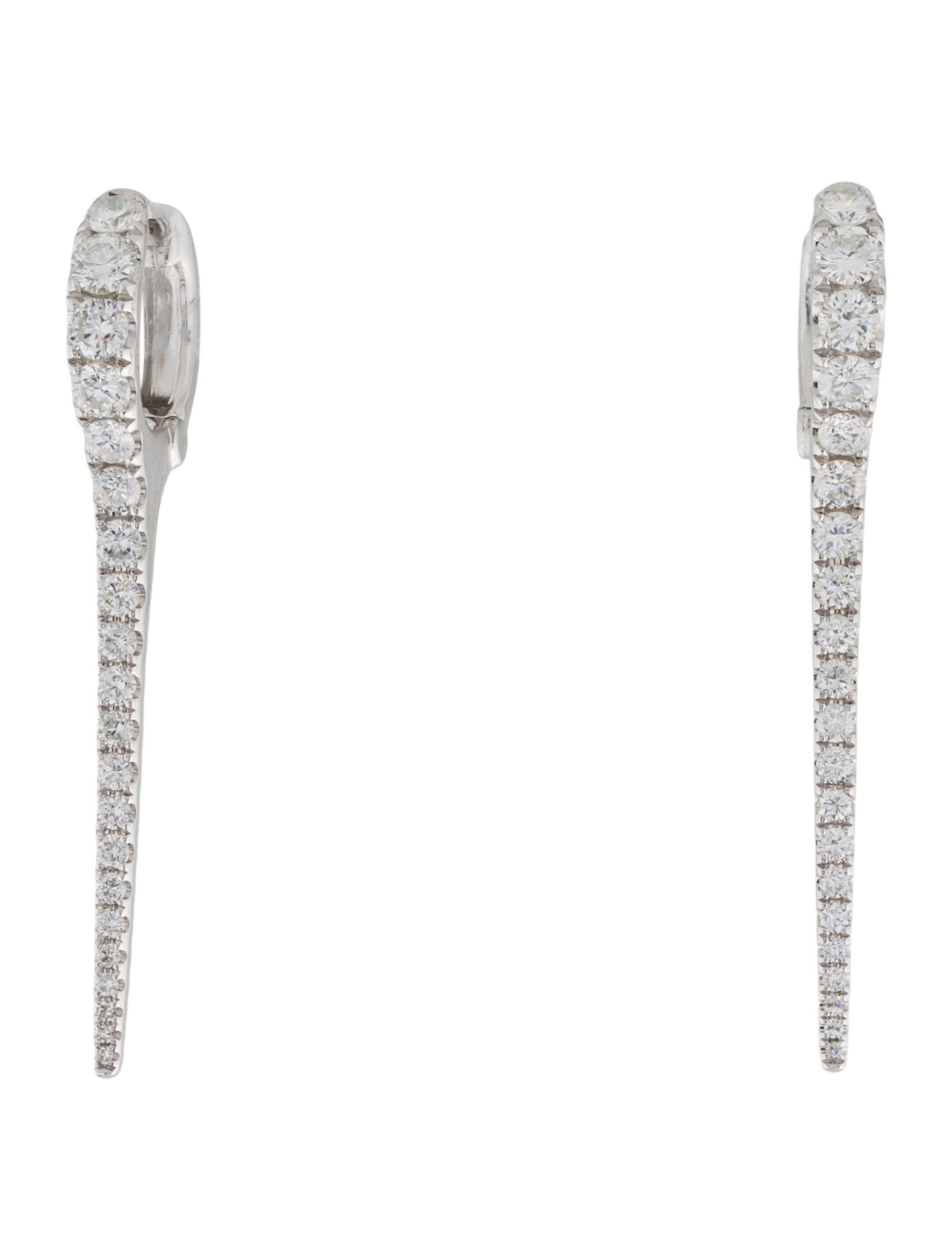 Earrings 14K 1.73ctw Diamond Spike Drop