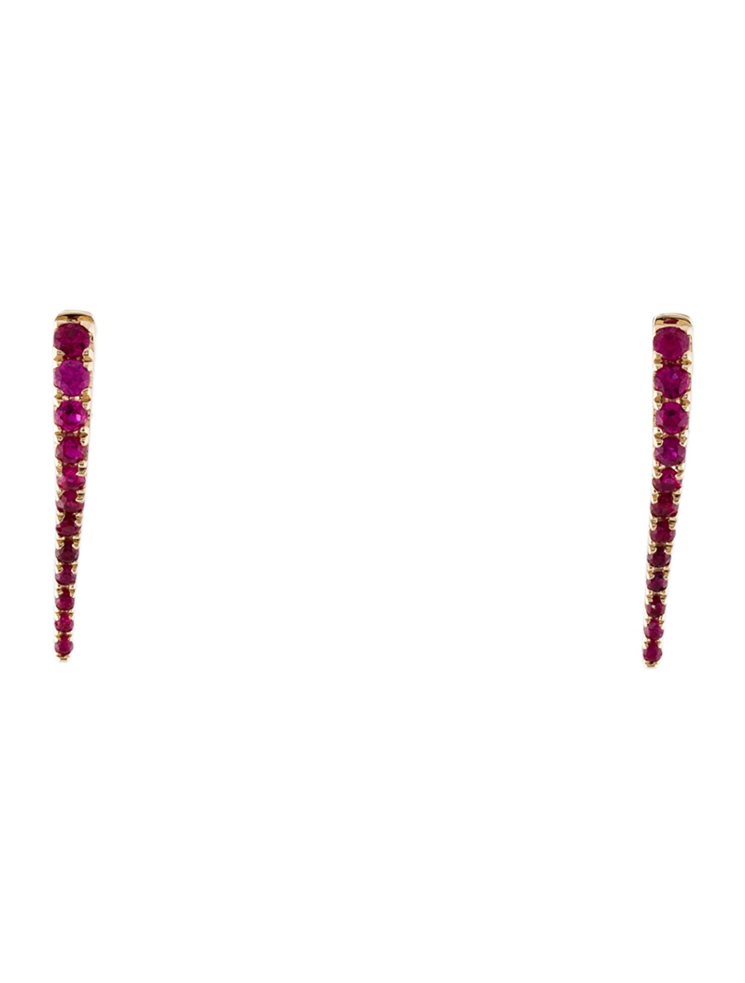 Earrings 14K Ruby Drop Earrings