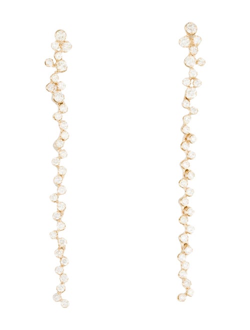 Earrings  14K Diamond Drop Earrings