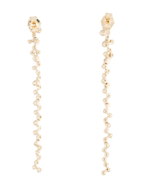 Earrings  14K Diamond Drop Earrings