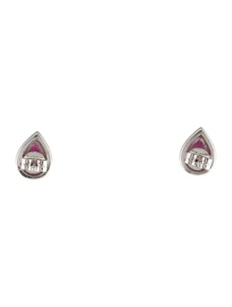 Earrings 14K Ruby & Diamond Stud Earrings