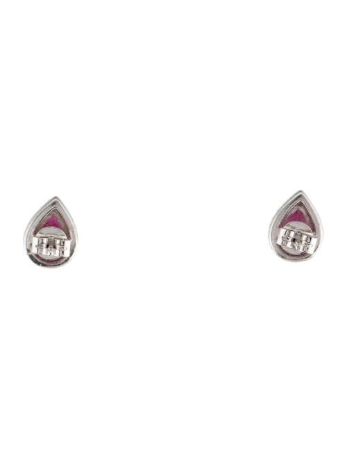 Earrings 14K Ruby & Diamond Stud Earrings