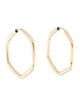 Earrings 14K Endless Hexagon Hoop