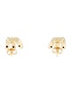 Earrings 14K Three Row Stud Earrings