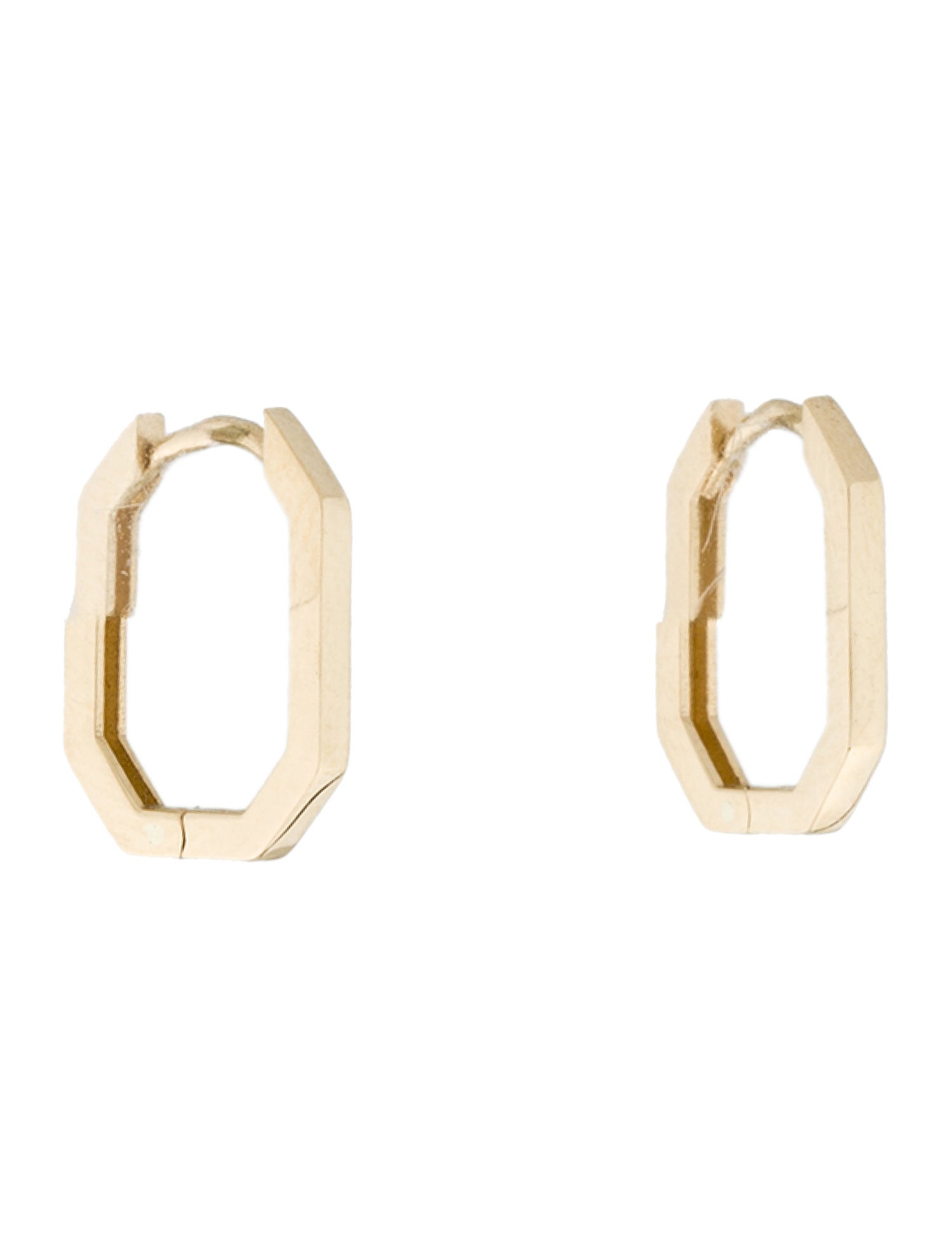 Earrings 14K Geometric Hoop Earrings