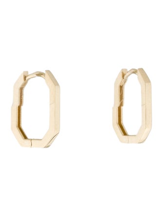 Earrings 14K Geometric Hoop Earrings
