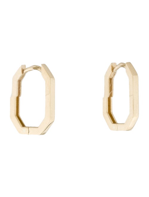 Earrings 14K Geometric Hoop Earrings