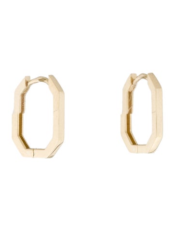 Earrings Hoop 14K Geometric